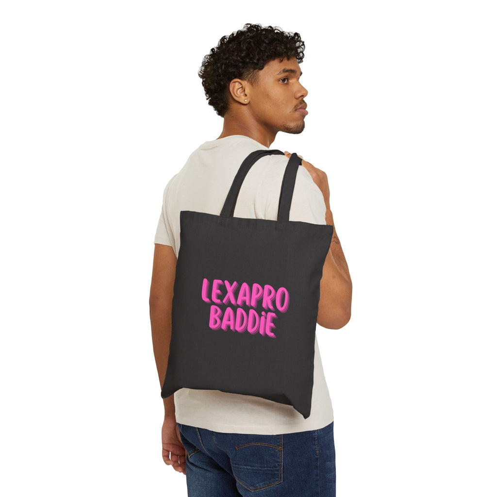 Lexapro Baddie Cotton Canvas Tote Bag