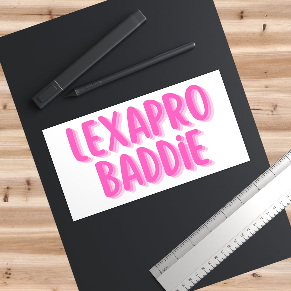 Lexapro Baddie Bumper Sticker