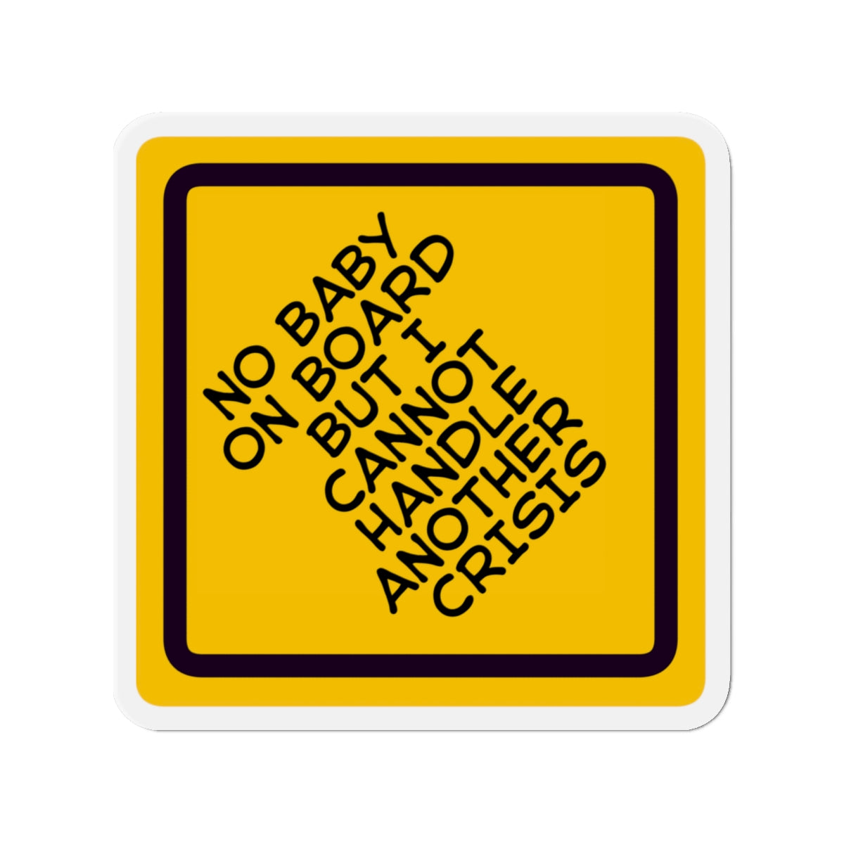 Funny Baby On Board Die-Cut Magnets